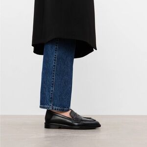 Black Leather Loafers